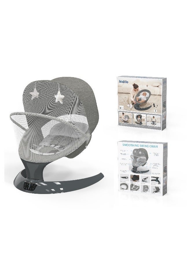 Kidilo 3-In-1 Multi-Functional Baby Swing Bassinet With Remote Control And Toys - Image 1